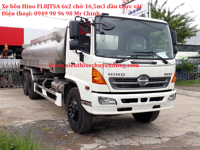 Xe bồn HINO FL8JTSA 6X2 chở dầu thực vật 201